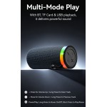 USAMS YX018 – Φορητό Bluetooth Ηχείο 10W με LED Φωτισμό, 1500mAh, Μαύρο USAMS YX018 – Φορητό Bluetooth Ηχείο 10W με LED Φωτισμό, 1500mAh, Μαύρο