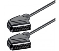 Καλώδιο Scart 21pin σε Scart 21pin, 1,4 μετρά - ΜΑΥΡΟ, Power Tech