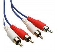 POWERTECH Καλώδιο 2x RCA Male σε 2x RCA Male (red, white), 1.5m