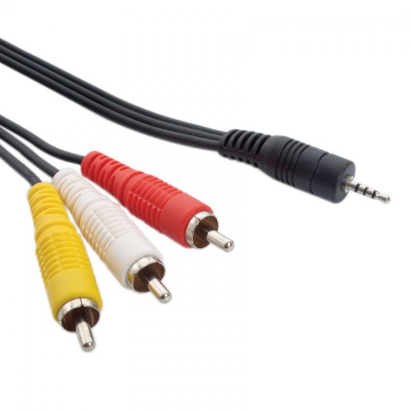 Καλώδιο 3 x RCA(M) σε jack 3,5mm(M) - 1,5m, Powertech