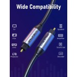 CABLETIME καλώδιο ήχου Toslink CT-AV380-P04GN, gold plated, 5mm, 2m, μαύρο CABLETIME καλώδιο ήχου Toslink CT-AV380-P04GN, gold plated, 5mm, 2m, μαύρο