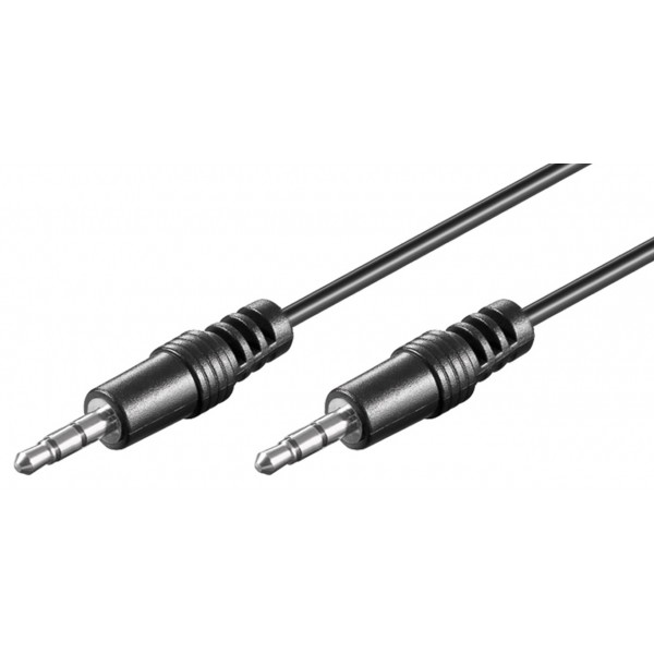 Goobay Καλώδιο Ήχου 3.5mm Jack 3 Πιν, 1.5m, Μαύρο