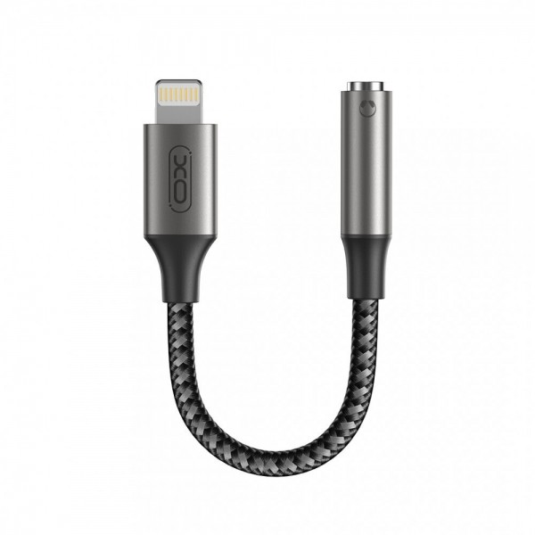 XO NB-R258C| Καλώδιο-αντάπτορας Lightning - 3.5mm θηλ., 0.12m σε γκρι χρώμα XO NB-R258C| Καλώδιο-αντάπτορας Lightning - 3.5mm θηλ., 0.12m σε γκρι χρώμα