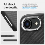 Spigen Enzo Aramid MagSafe Back Cover Μαύρο για το iPhone 16e/17e, ACS09153