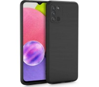 Back Cover Σιλικόνης Μαύρο για Samsung Galaxy A03s, OEM