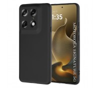 Techsuit SoftFlex Back Cover Black Θήκη σιλικόνης για Motorola Signature