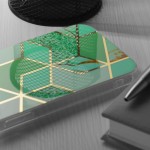 Techsuit Marble Series Back Cover Πλαστικό / Σιλικόνης για το iPhone 15 Pro, Green Hex Techsuit Marble Series Back Cover Πλαστικό / Σιλικόνης για το iPhone 15 Pro, Green Hex