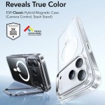 ESR - Classic Hybrid HaloLock Kickstand - iPhone 17 Pro Max - Clear ESR - Classic Hybrid HaloLock Kickstand - iPhone 17 Pro Max - Clear