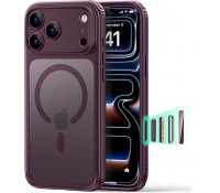 ESR Classic Hybrid Halolock Back Cover Σιλικόνης Frosted Deep Burgundy για το iPhone 18 Pro και το 17 Pro
