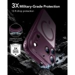 ESR Classic Hybrid Halolock Back Cover Σιλικόνης Frosted Deep Burgundy για το iPhone 18 Pro και το 17 Pro