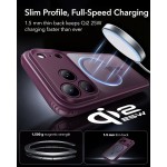 ESR Classic Hybrid Halolock Back Cover Σιλικόνης Frosted Deep Burgundy για το iPhone 18 Pro και το 17 Pro