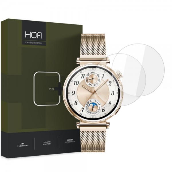 Hofi Glass Pro+ 2-pack Tempered Glass Προστατευτικό Οθόνης για το Huawei Watch GT 5, 41mm