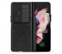 Nillkin Camshield Qin Pro Back Cover Δερματίνης Μαύρο για Samsung Galaxy Z Fold4