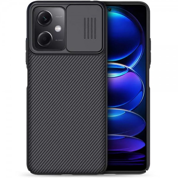 Nillkin Camshield Back Cover Πλαστικό Ανθεκτική Μαύρο για Xiaomi Redmi Note 12 5G και Poco X5 5G