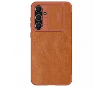 Nillkin Qin Pro Δερμάτινη Θήκη για Samsung Galaxy S23 FE - Καφέ