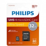 Philips FM32MP45B microSDHC 32GB U1 V10 High Speed 80MB/s με αντάπτορα Philips FM32MP45B microSDHC 32GB U1 V10 High Speed 80MB/s με αντάπτορα