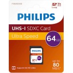 Κάρτα Μνήμης Philips SDXC Ultra Pro 64GB Class 10 V10