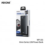 WK WP-101 Power Bank 10000mAh 12W με 2 Θύρες USB-A Μαύρο