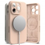 Ringke Silicone Magnetic Back Cover Σιλικόνης Pink Sand για το iPhone 16 Pro, Basic
