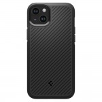 Spigen Core Armor Back Cover Σιλικόνης Ανθεκτική σε Matte Μαύρο χρώμα για το iPhone 15, ACS06479