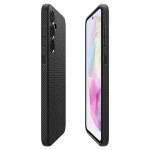 Spigen Liquid Air Back Cover Σιλικόνης Matte Black για Samsung Galaxy A35 5G, ACS07519