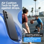 Spigen Liquid Air Back Cover Σιλικόνης Matte Black για Samsung Galaxy A54, ACS05885