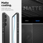 Spigen Liquid Air Back Cover Σιλικόνης Matte Black για Samsung Galaxy A54, ACS05885