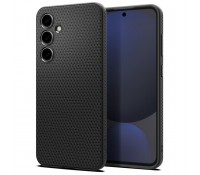 Spigen Liquid Air Back Cover Σιλικόνης Ανθεκτικό Matte Μαύρο για το Samsung Galaxy S24 FE, ACS08618