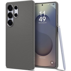 Spigen Liquid Air Back Cover Σιλικόνης Ανθεκτικό Marble Gray για το Samsung Galaxy S25 Ultra, ACS08954