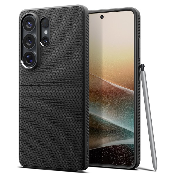 Spigen Liquid Air Back Cover Σιλικόνης Matte Black ACS106770