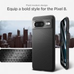 Spigen Liquid Air Back Cover Matte Μαύρο για Google Pixel 8, ACS06274