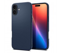Spigen Liquid Air Back Cover Σιλικόνης Ανθεκτικό Navy Μπλε για iPhone 16, ACS08195
