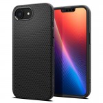 Spigen Liquid Air Back Cover Σιλικόνης Ανθεκτικό Matte Μαύρο για iPhone 16E, ACS08161