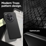 Spigen Liquid Air Back Cover Σιλικόνης Ανθεκτικό Matte Μαύρο για OnePlus 12, ACS07375