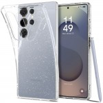 Spigen Liquid Crystall Back Cover Σιλικόνης Ανθεκτικό Διάφανο με Glitter για το Samsung Galaxy S25 Ultra