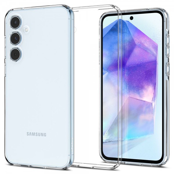 Spigen Liquid Crystal Back Cover Σιλικόνης Crystal Clear για Samsung Galaxy A55 5G