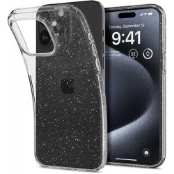 Spigen Liquid Crystal Glitter Back Cover Σιλικόνης Ανθεκτική Διάφανο για το iPhone 15 Pro, ACS06701