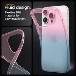 Spigen Liquid Crystal Gradation Pink Back Cover Σιλικόνης Ανθεκτική για το iPhone 15 Pro, ACS06700