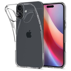 Spigen Liquid Crystal Back Cover Σιλικόνης, Διάφανο για iPhone 16 ACS08190
