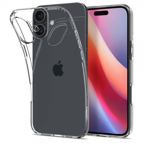 Spigen Liquid Crystal Back Cover Σιλικόνης, Διάφανο για iPhone 16 ACS08190