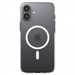 Spigen Liquid Crystal Mag MagSafe Back Cover Σιλικόνης, Διάφανο / Άσπρο για iPhone 16 ACS08390