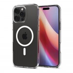 Spigen Liquid Crystal MagSafe Back Cover Σιλικόνης, Διάφανο / Λευκό για iPhone 16 Pro