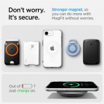 Spigen Liquid Crystal MagSafe Θήκη - Back Cover - Σιλικόνης Διαφανή - Άσπρη για το Apple iPhone 16e/17e, ACS09150