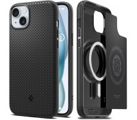 Spigen Mag Armor Magfit  for MagSafe Back Cover Ανθεκτική Matte Μαύρο για το iPhone 15, ACS06815