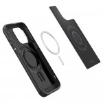 Spigen Mag Armor Magfit  for MagSafe Back Cover Ανθεκτική Matte Μαύρο για το iPhone 15 Pro, ACS06736