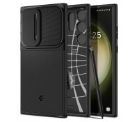 Spigen Optik Armor Back Cover Πλαστικό Ανθεκτική Μαύρο Samsung Galaxy S23 Ultra
