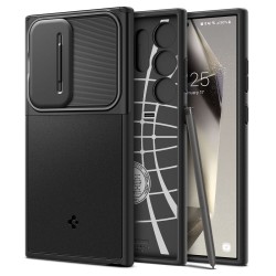 Spigen Optik Armor Back Cover Μαύρο για Samsung Galaxy S24 Ultra, ACS07313