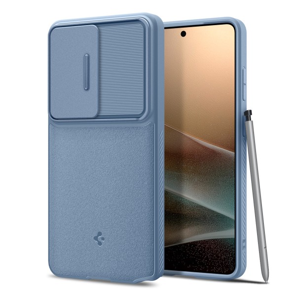 Spigen Optik Armor Back Cover Σιλικόνης / Πλαστικό γιαSamsung Galaxy S26 Ultra, Μπλε 