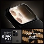 Spigen Optik Armor MagFit Back Cover- θήκη Ανθεκτική σε Μαύρο χρώμα για το iPhone 15 Pro Max