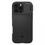 Spigen Optik Armor MagFit Back Cover- θήκη Ανθεκτική σε Μαύρο χρώμα για το iPhone 16 Pro Max, ACS08015